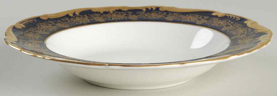 Hazelton Cobalt Blue Rim Soup Bowl by Coalport-1