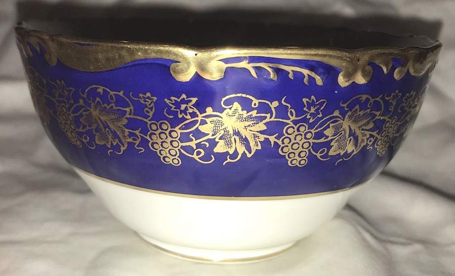Hazelton Cobalt Blue Open Sugar Bowl by Coalport-1