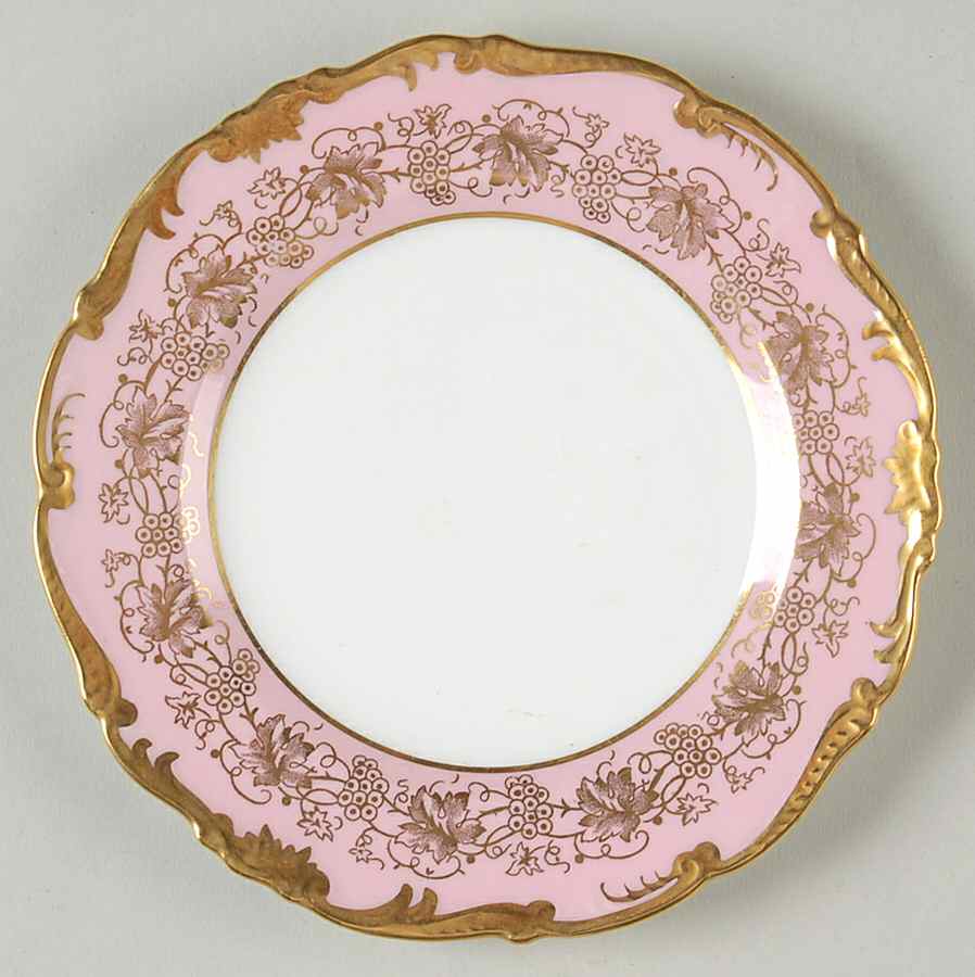 Hazelton Pink Bread & Butter Plate by Coalport-1