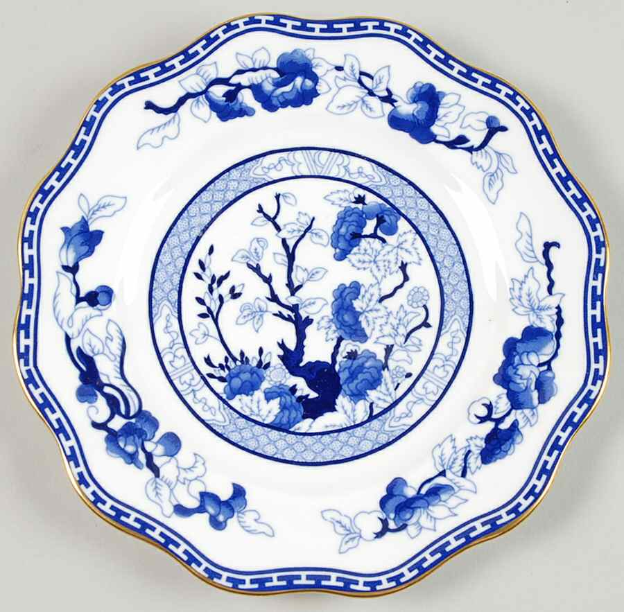 Indian Tree Blue Dessert/Pie Plate by Coalport-1