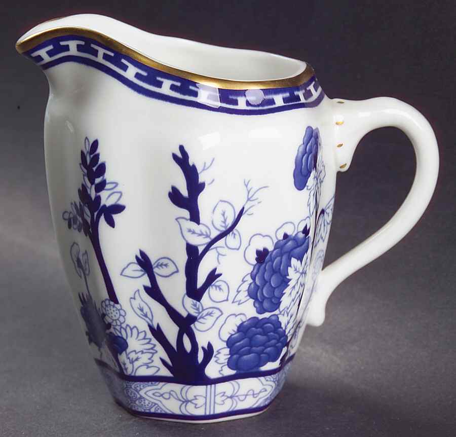 Indian Tree Blue Creamer by Coalport-1