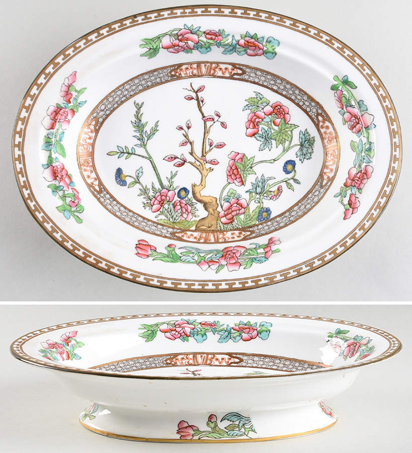 Indian Tree Multicolor (Smooth Edge) Oval Vegetable No Lid by Coalport-1