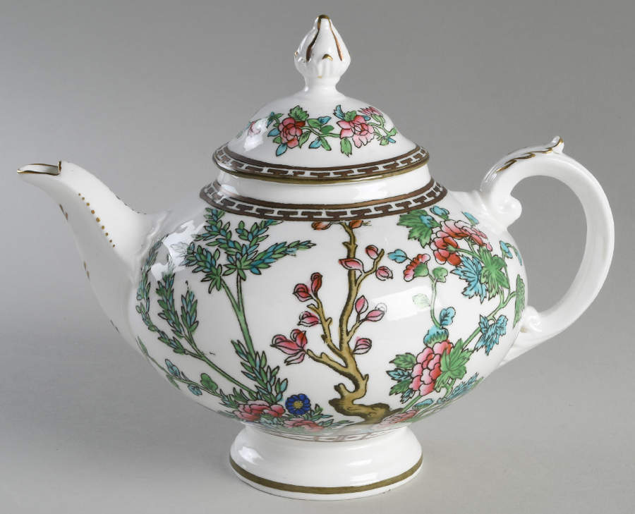 Indian Tree Multicolor (Smooth Edge) Teapot & Lid by Coalport-1