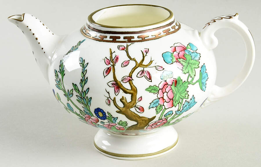 Indian Tree Multicolor (Smooth Edge) Mini Teapot No Lid by Coalport-1