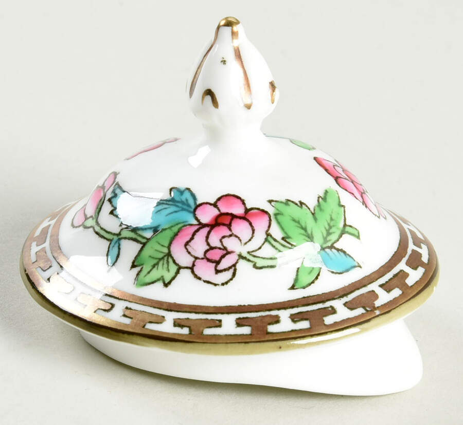 Indian Tree Multicolor (Smooth Edge) Lid for Mini Teapot by Coalport-1