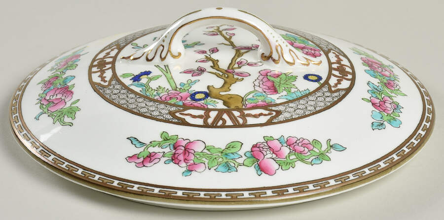 Indian Tree Multicolor (Smooth Edge) Lid for Round Vegetable by Coalport-1