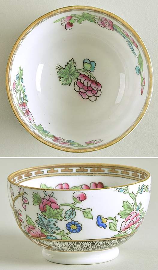 Indian Tree Multicolor (Smooth Edge) Open Sugar Bowl by Coalport-1