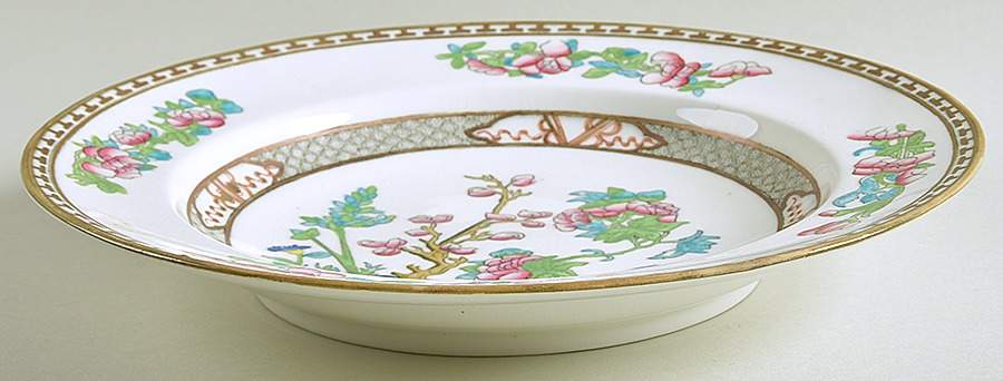 Indian Tree Multicolor (Smooth Edge) Large Rim Soup Bowl by Coalport-1