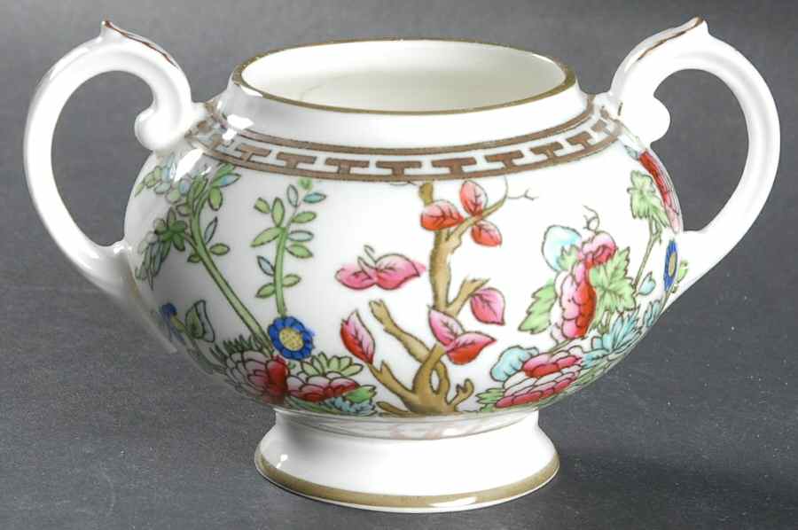 Indian Tree Multicolor (Smooth Edge) Sugar Bowl No Lid by Coalport-1