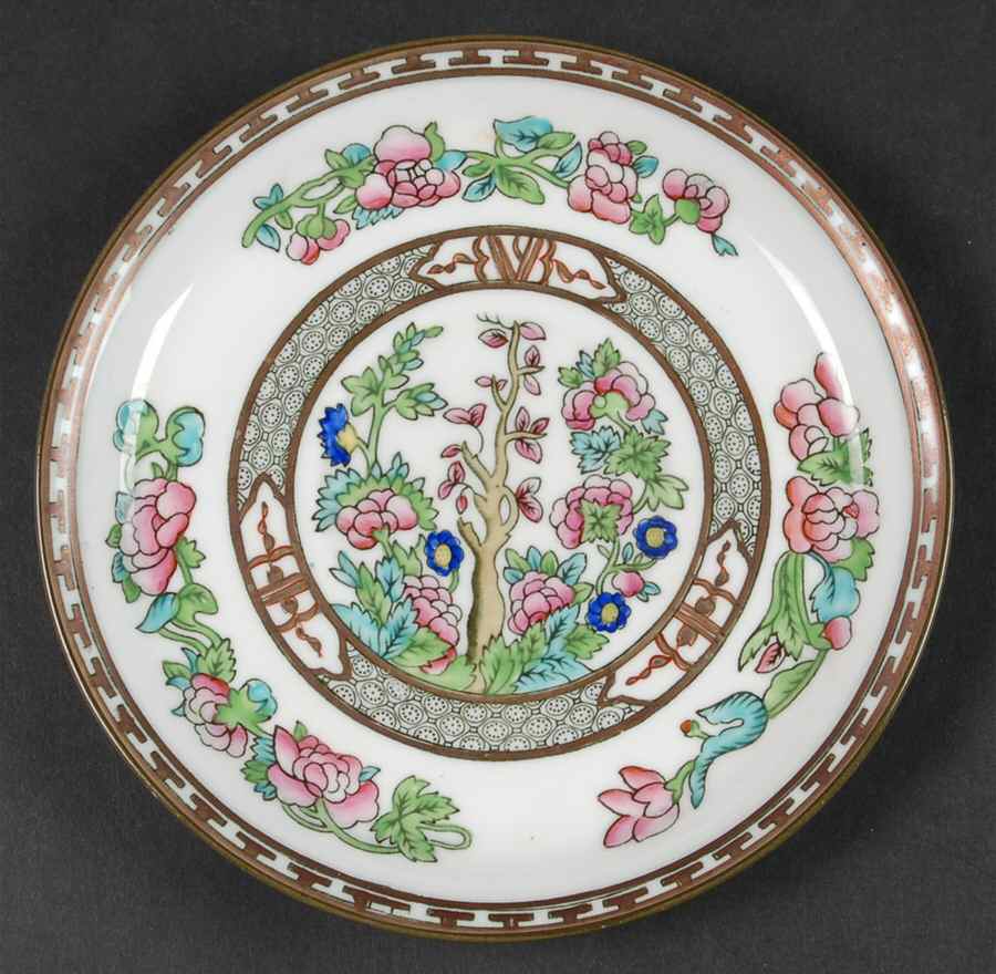 Indian Tree Multicolor (Smooth Edge) Saucer for Cream Soup Bowl by Coalport-1