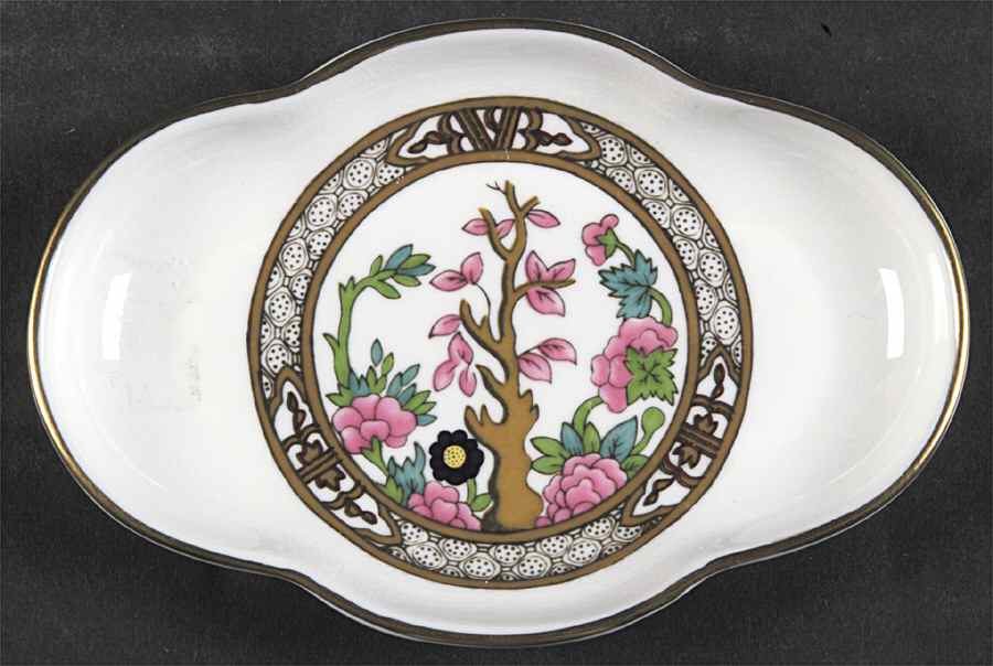 Indian Tree Multicolor (Smooth Edge) Silver Tray by Coalport-1