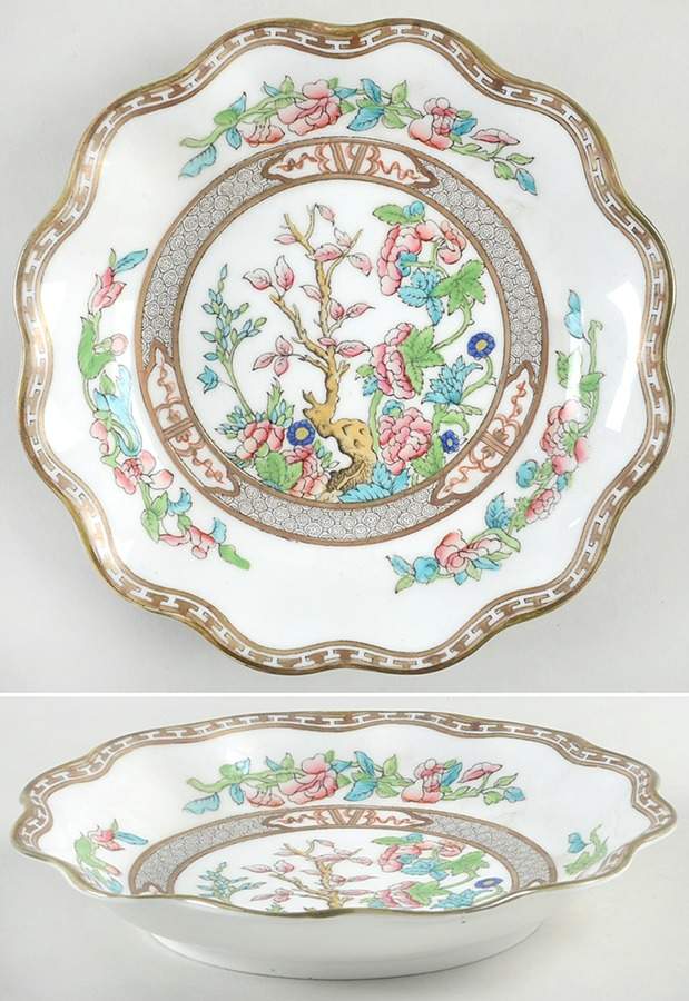 Indian Tree Multicolor (Semi Scalloped) Nut Dish by Coalport-1