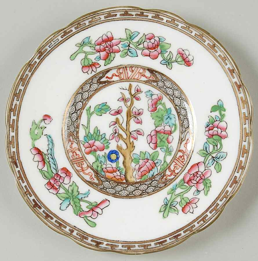 Indian Tree Multicolor (Semi Scalloped) Saucer for Ramekin by Coalport-1