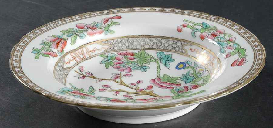 Indian Tree Multicolor (Semi Scalloped) Rim Soup Bowl by Coalport-1