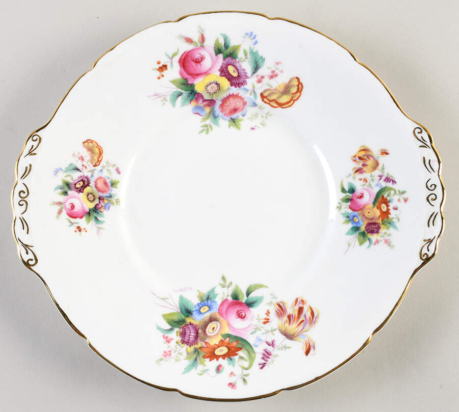 Junetime Handled Cake Plate by Coalport-1
