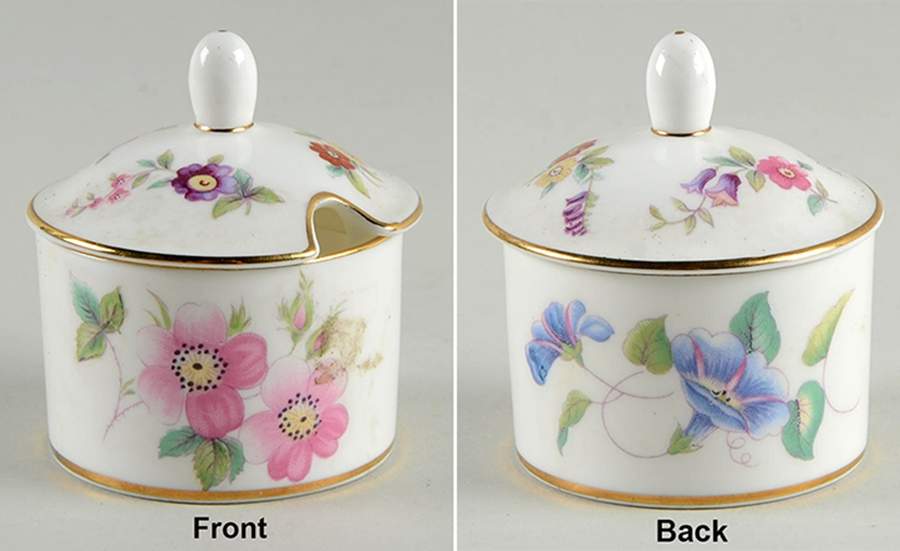 Junetime Mustard Jar & Lid by Coalport-1