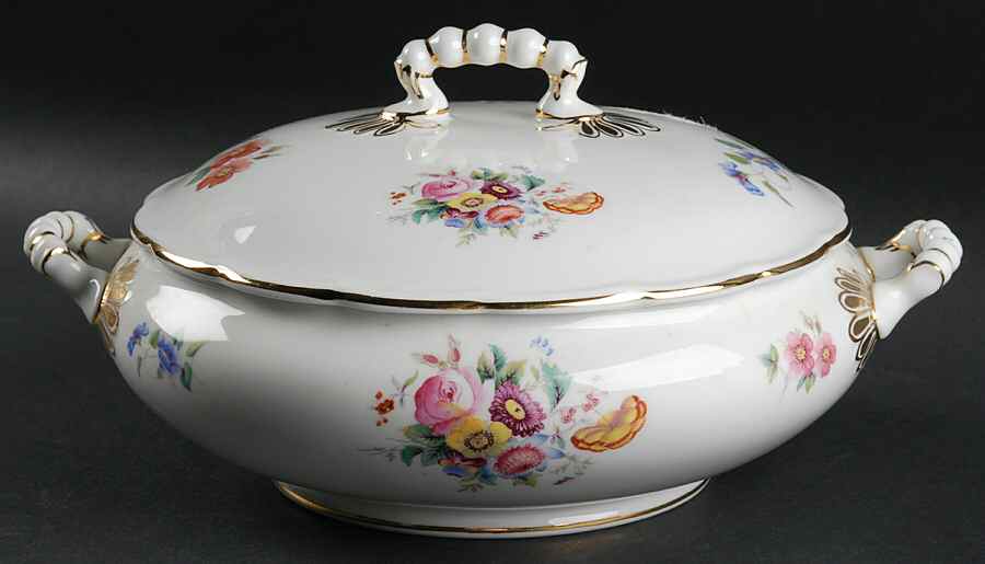 Junetime Round Covered Vegetable by Coalport-1