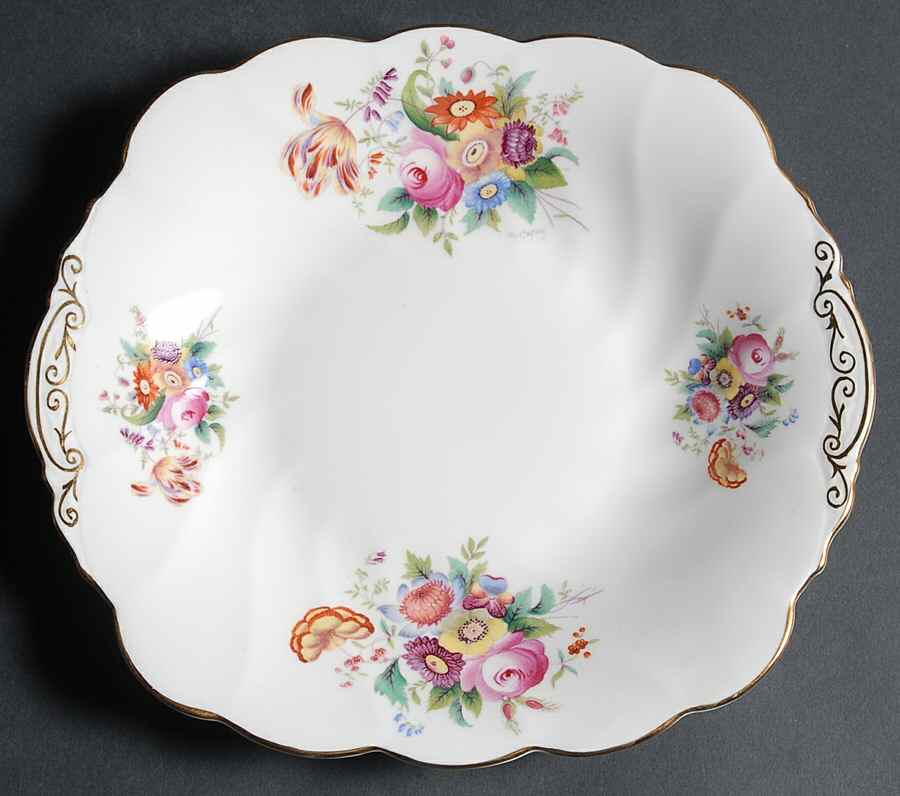 Junetime Handled Cake Plate by Coalport-1