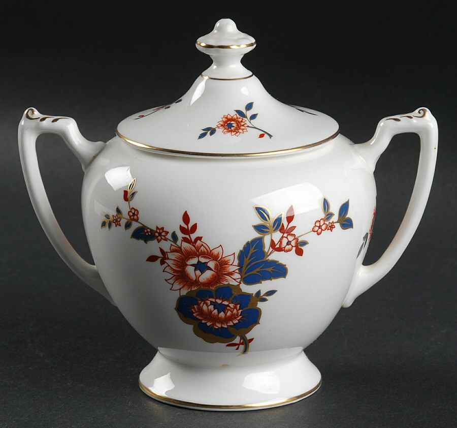 Khotar Sugar Bowl & Lid by Coalport-1