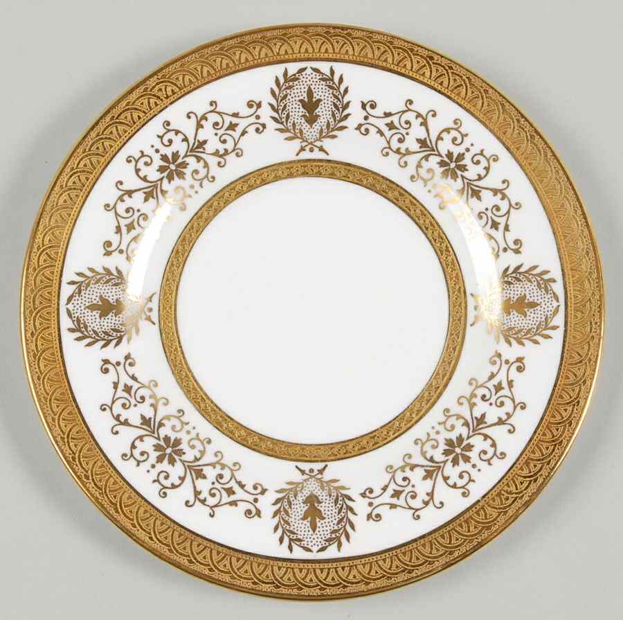 Lady Anne Gold Bread & Butter Plate by Coalport-1