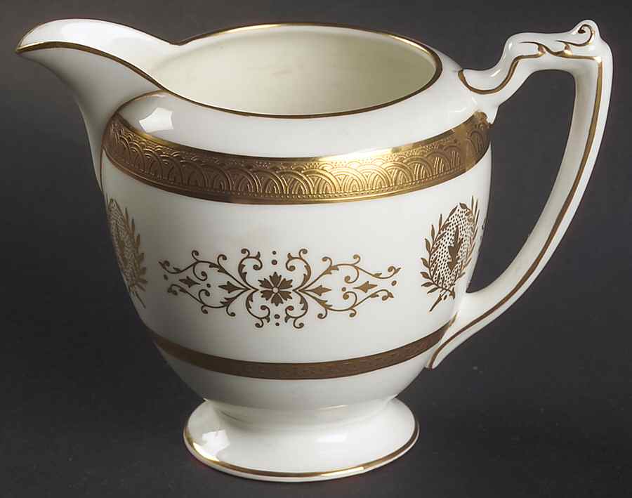 Lady Anne Gold Creamer by Coalport-1