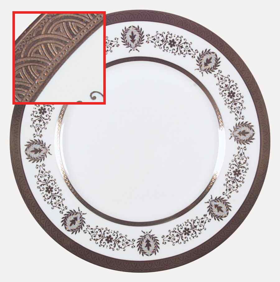Lady Anne Gold Dinner Plate by Coalport-1