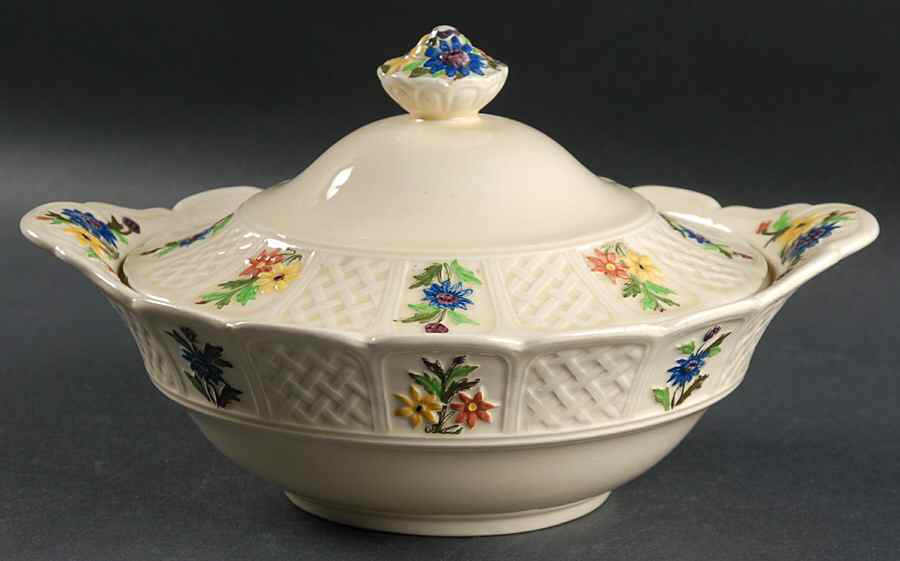 Lady Hamilton Round Covered Vegetable by Coalport-1