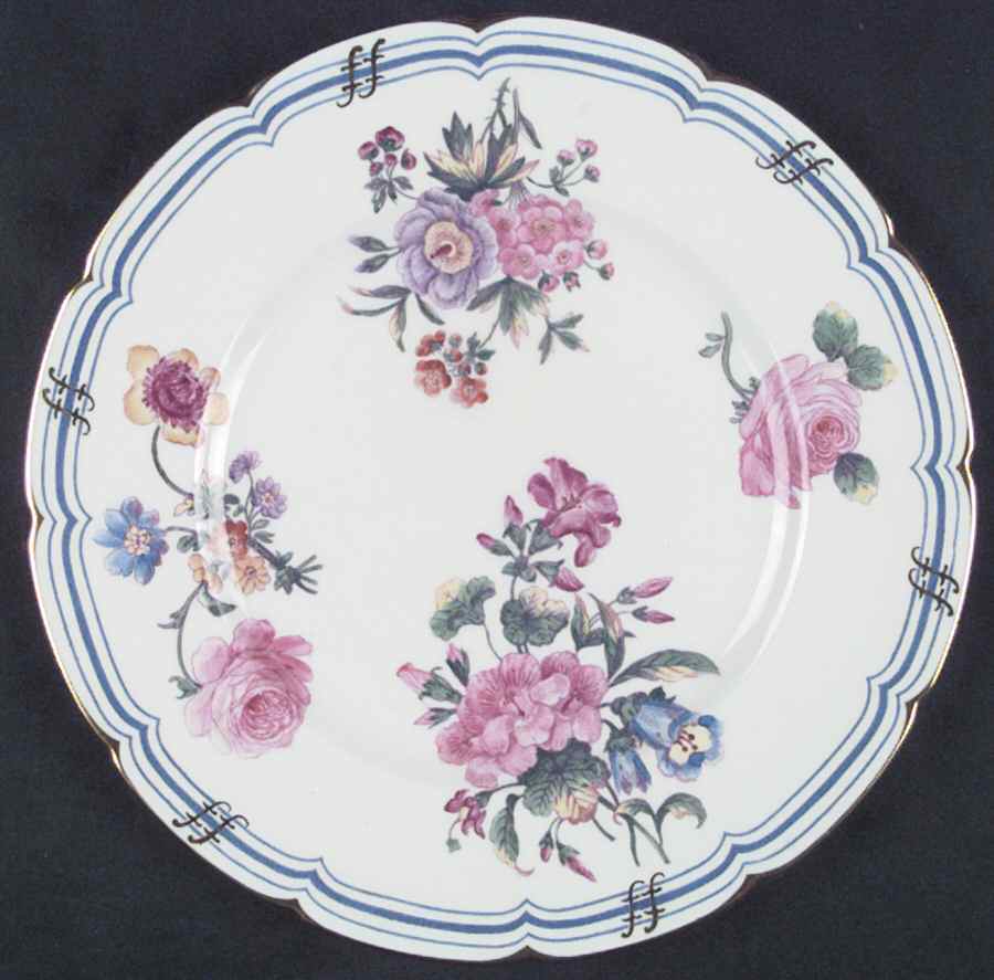 Leighton Sprays (Gold Trim) Dinner Plate by Coalport-1