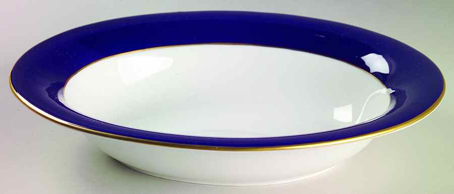 Majestic Blue 9" Oval Vegetable Bowl by Coalport-1