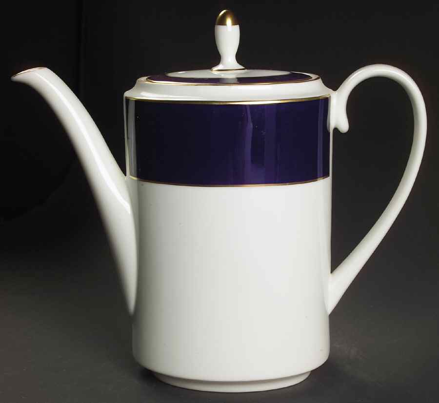 Majestic Blue Coffee Pot & Lid by Coalport-1