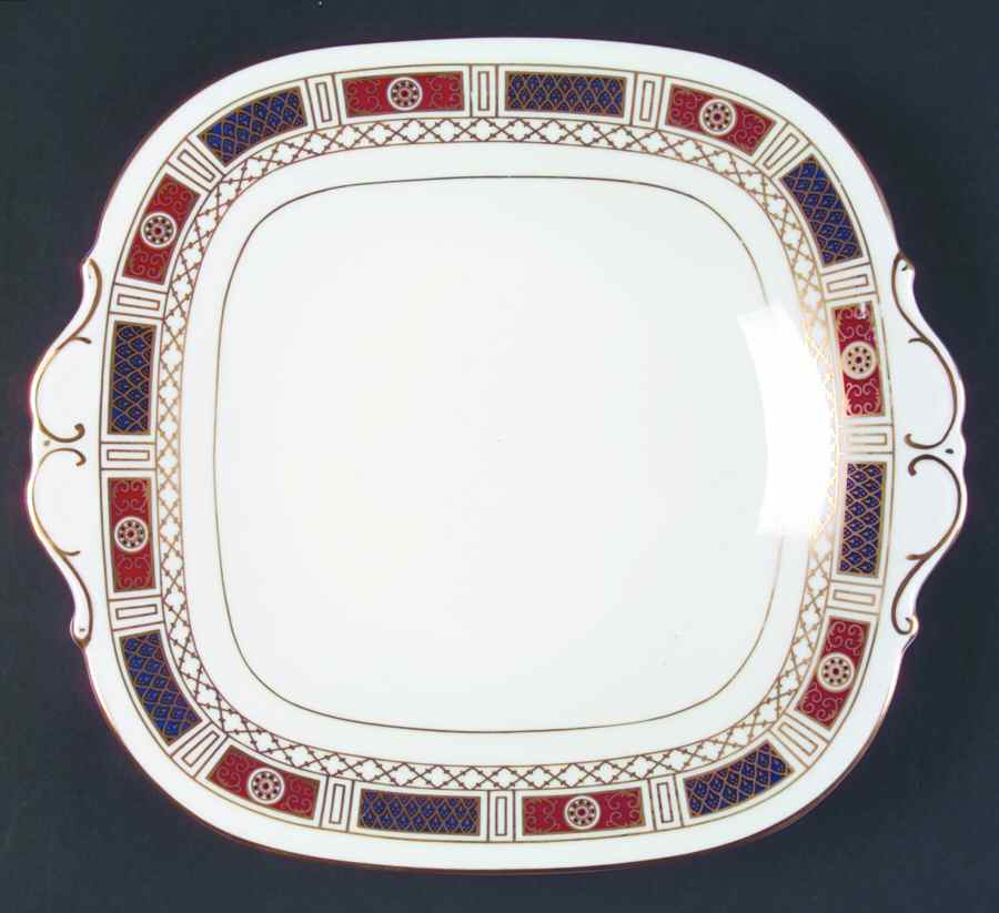 Marlborough Square Handled Cake Plate by Coalport-1
