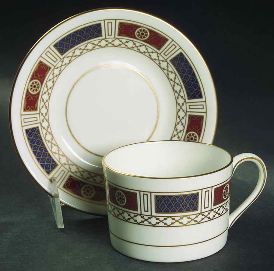 Marlborough Flat Cup & Saucer Set by Coalport-1