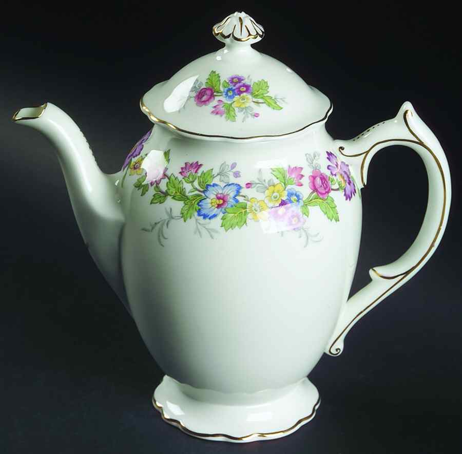Maytime Mini Coffee Pot & Lid by Coalport-1