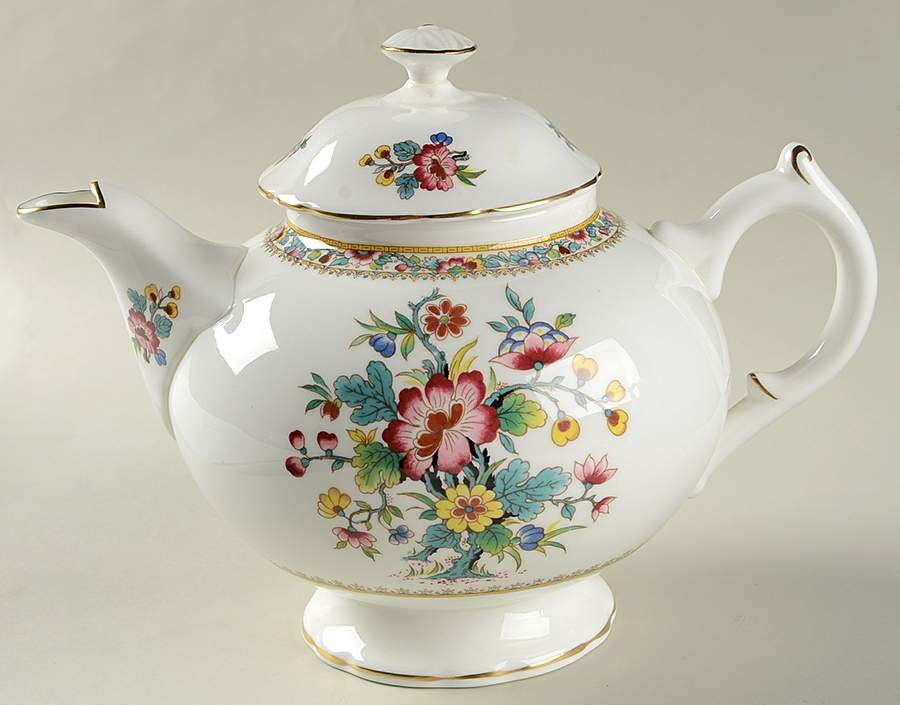 Ming Rose Teapot & Lid by Coalport-1