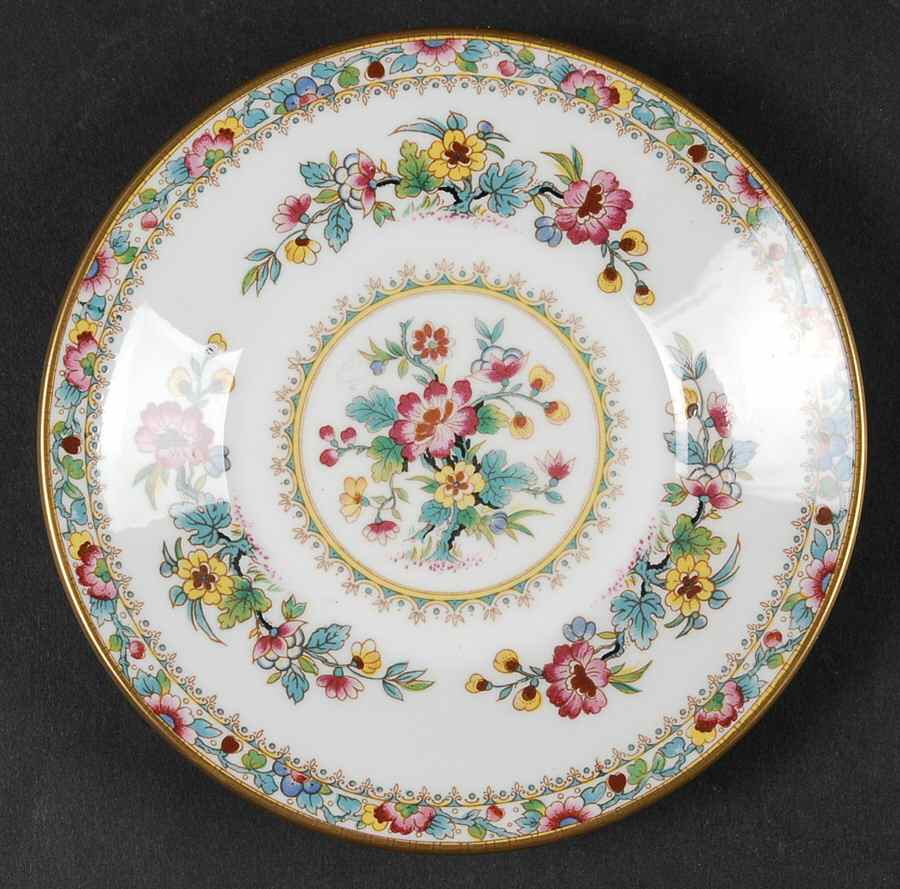 Ming Rose Saucer for Flat Cup by Coalport-1