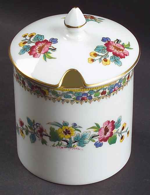 Ming Rose Jam/Jelly & Lid by Coalport-1