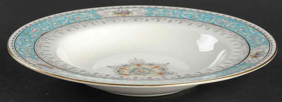 Montreal Turquoise Large Rim Soup Bowl by Coalport-1