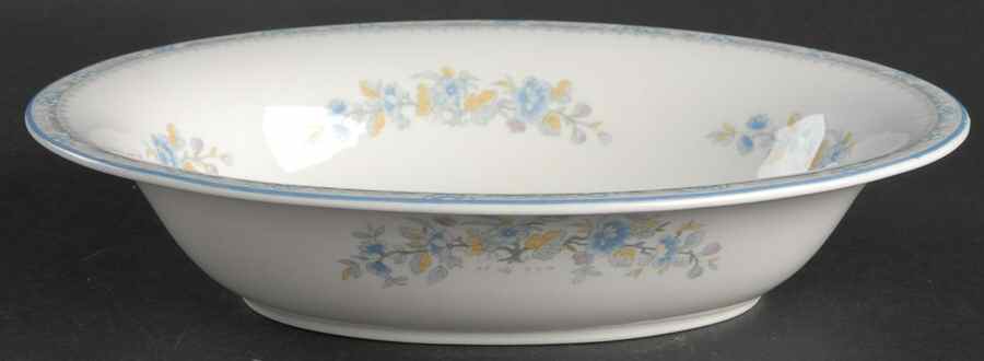 Pearl 9" Oval Vegetable Bowl by Coalport-1