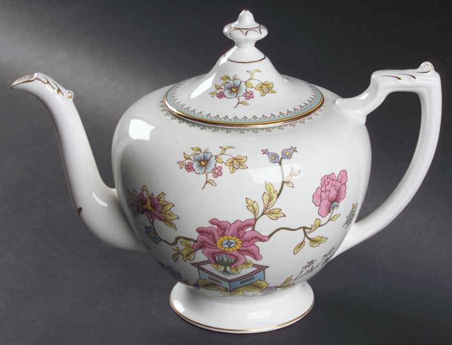 Persian Flower Teapot & Lid by Coalport-1