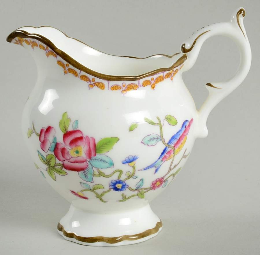 Pembroke (Scalloped Edge) Mini Creamer by Coalport-1