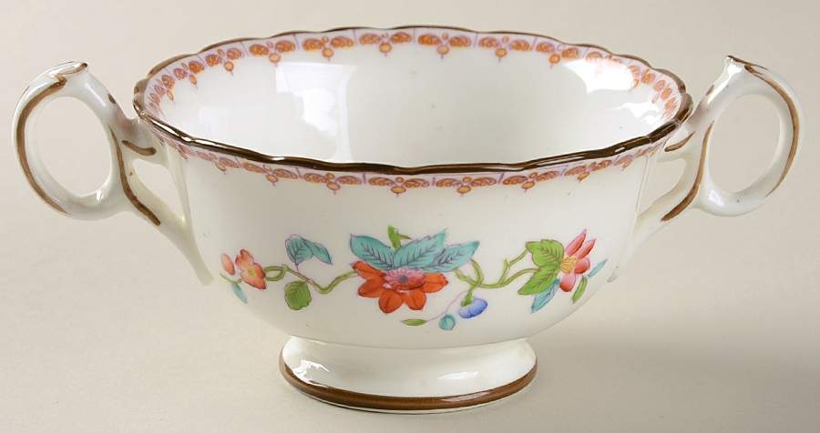 Pembroke (Scalloped Edge) Footed Bouillon Cup by Coalport-1