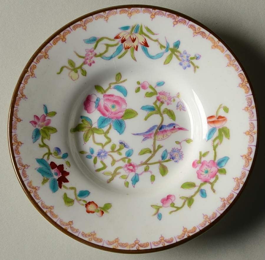 Pembroke (Smooth Edge) Saucer for Flat Demitasse Cup by Coalport-1
