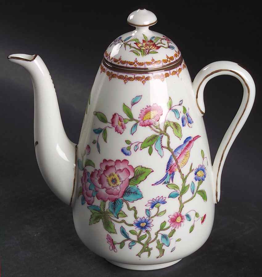 Pembroke (Smooth Edge) Mini Coffee Pot & Lid by Coalport-1