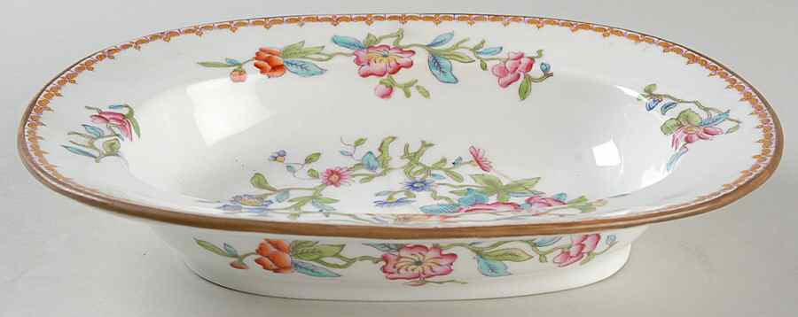 Pembroke (Smooth Edge) 9" Oval Vegetable Bowl by Coalport-1