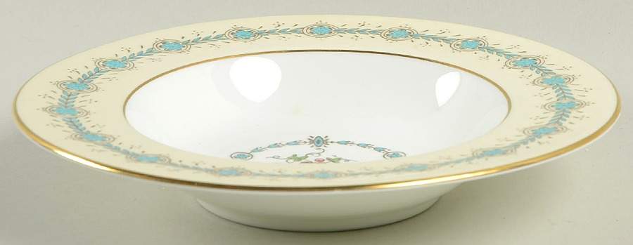 Queen Elizabeth Ivory Rim Soup Bowl by Coalport-1