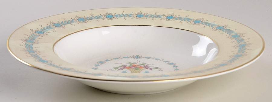 Queen Elizabeth Ivory Rim Soup Bowl by Coalport-1