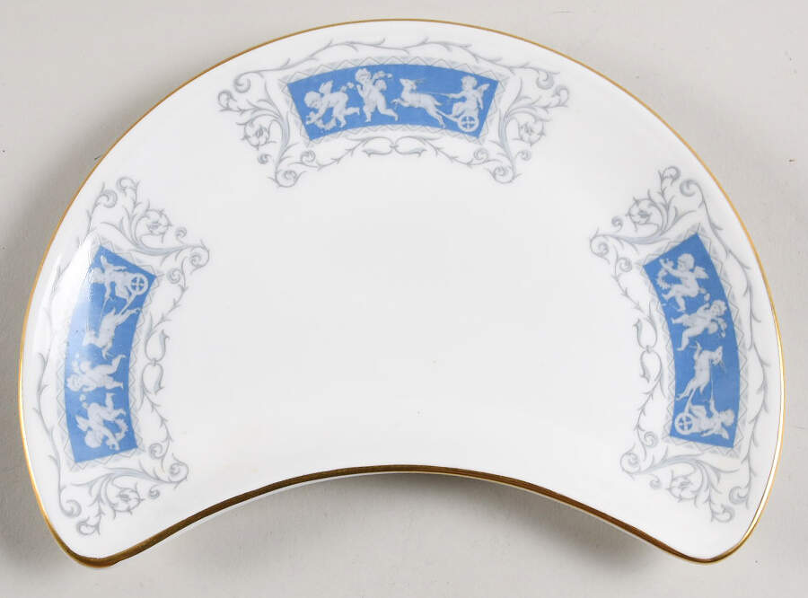 Revelry Blue Crescent Salad Plate by Coalport-1