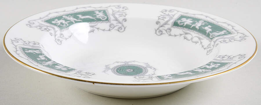 Revelry Green (Smooth) Rim Soup Bowl by Coalport-1