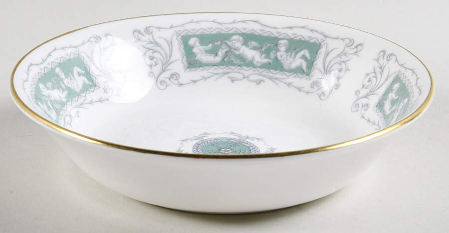 Revelry Green (Smooth) Coupe Cereal Bowl by Coalport-1