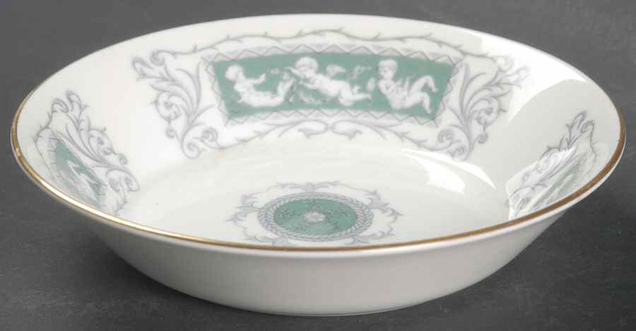 Revelry Green (Smooth) Fruit/Dessert (Sauce) Bowl by Coalport-1